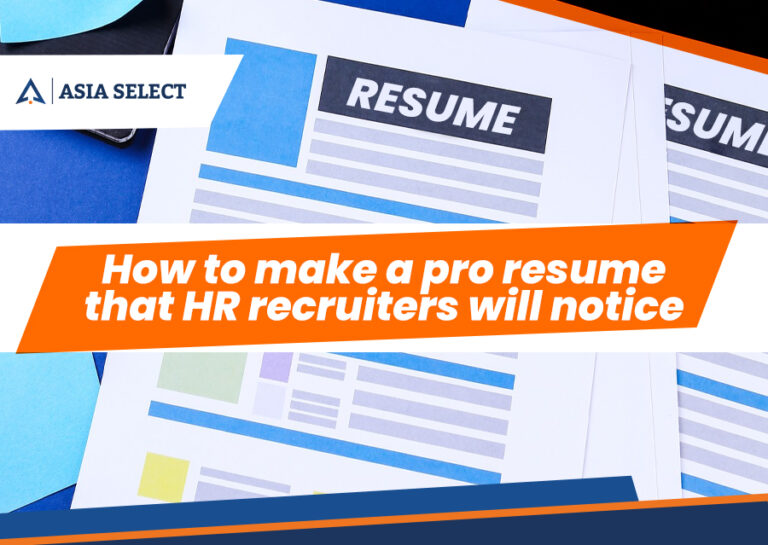 How to make a pro resume that HR recruiters will notice