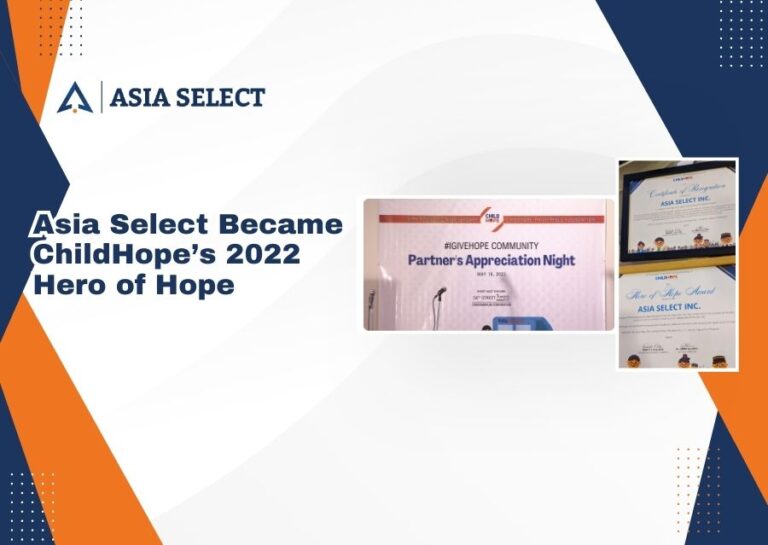 Asia Select Became ChildHope’s 2022 Hero of Hope